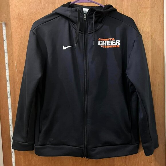 Size S - Coweta Cheer Long Sleeve Black Pullover Hoodie - Picture 1 of 7